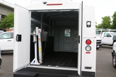 Enclosed Service Body- fold-down position