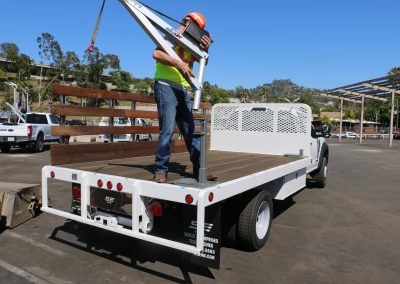 Flatbed Platform Truck Crane